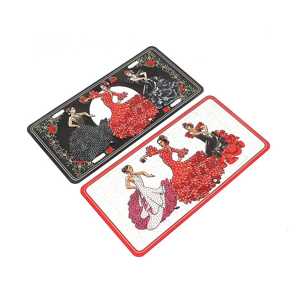 High quality make your own logo Custom Metal Car License Plate number licene plate japanese license plate for auto accessories