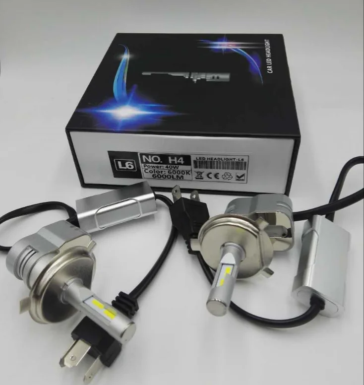 IP68 2017 Новый L6 40 Вт лм Сеул Y22 светодиодная фара H4 H7 H11 ярче чем T5 Y19 комплект автомобильных светодиодных