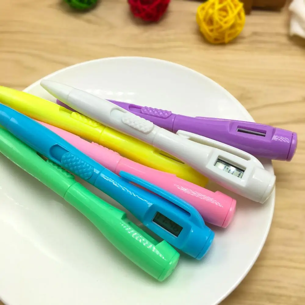 Promotional Electronic Clock Ballpoint Pen With ClocK Time 2019