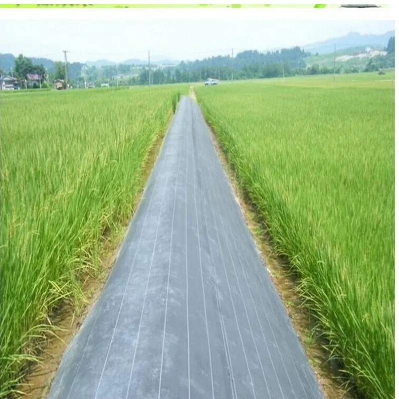 
100 Lined Ground Cover Weed Control Fabric Membrane Mulch 