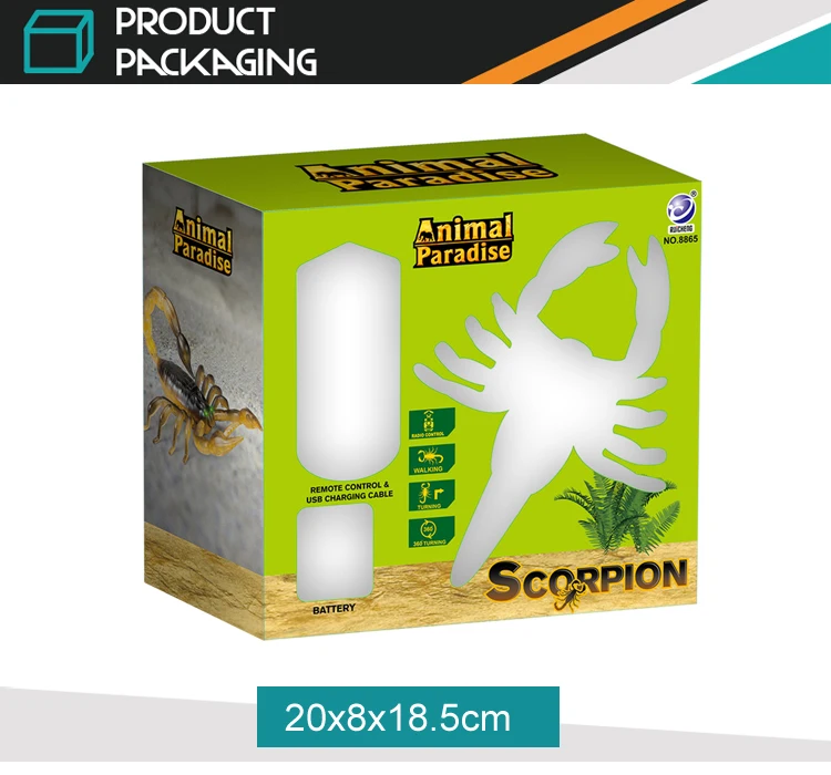 Дешевый животный специфический гибкий операционный Скорпион автомобиль игрушки пульт дистанционного управления с подсветкой