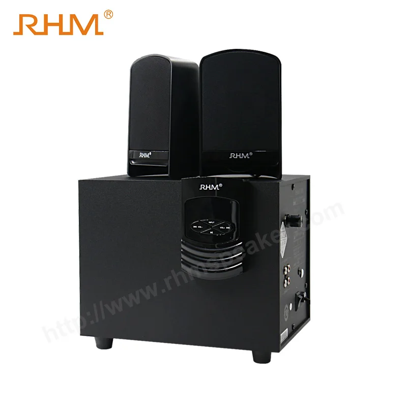 RHM 2.1CH Audio Sound Speaker Desktop Loud Speaker with BT/USB/FM