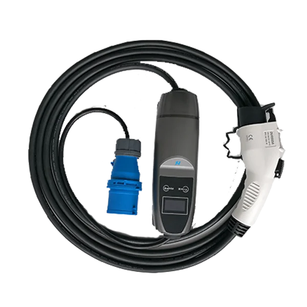 Портативное зарядное устройство для электромобиля 16 А 32 А sae j1772 Уровень 2 с OLED и таймером