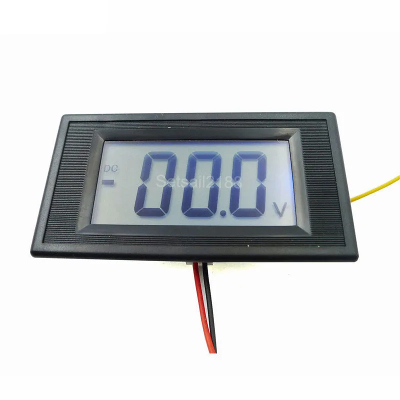 YB5135D LCD Digital DC Voltmeter Voltage Volt meter 3.5-30V 0-2V-20V-200V-500V 0.56 inch blue display
