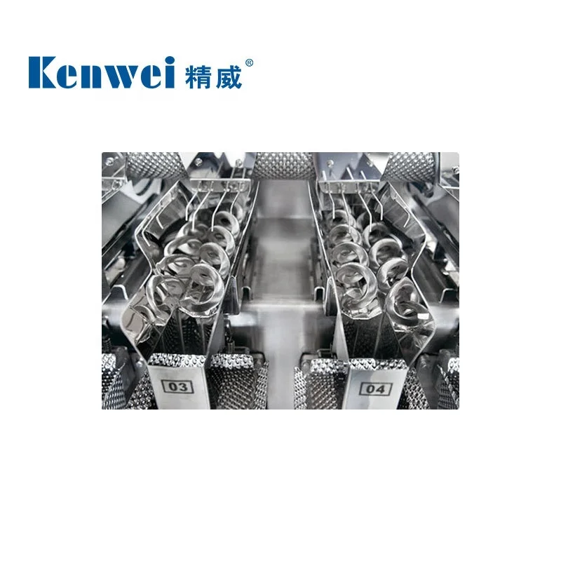 8 Heads Three Layers Combination Weigher for Sticky Food Multihead Weigher Packaging Machine Plastic,wood Packaging