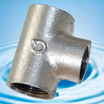 Factory Manufacture Black Malleable Iron Pipe Fittings Tee