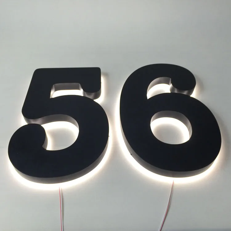 Wholesale light up house numbers sign led backlit house number Sign backlit led sign letters