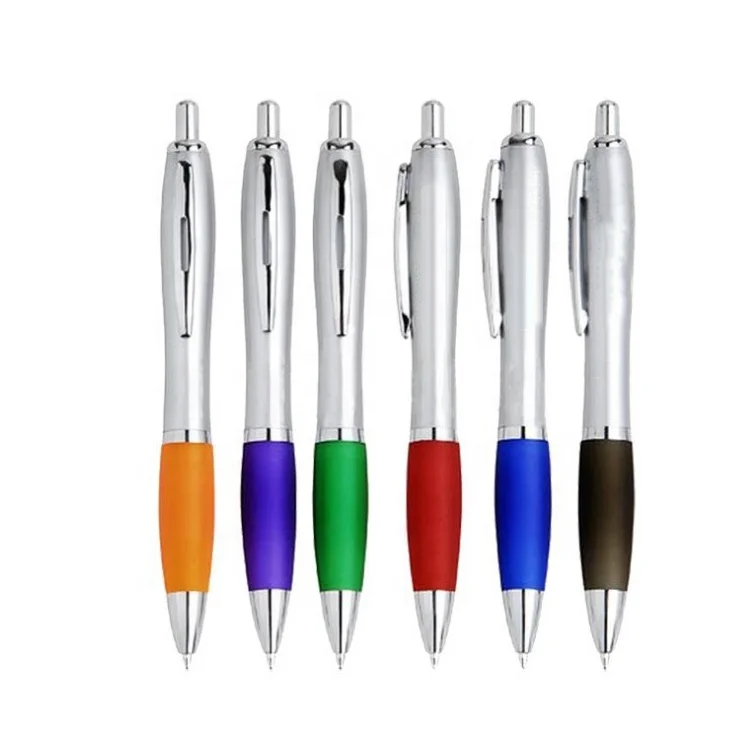 Wholesale cheap office gift colored promotional ballpoint pen custom plastic ball pen
