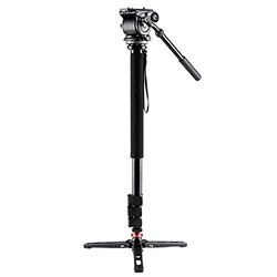 Tripo factory Weifeng WF-500S professional high quality  Aluminum Alloy  Monopod  with Fluid Damping Head