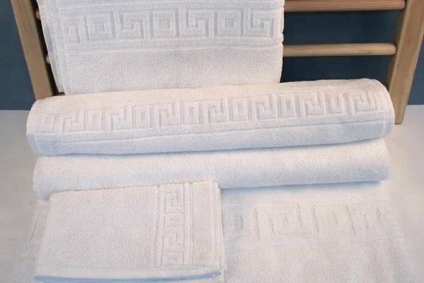 Alibaba China market 100% cotton hotel customized jacquard towel set