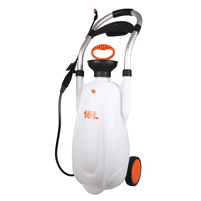 SeeSa оптовая продажа 16L портативный ручной насос с воздушным давлением на колесиках садовый распылитель для растений