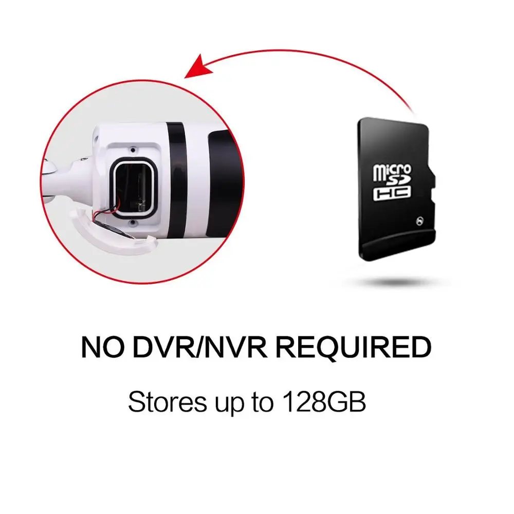 Smart IP66 Wire-Free Wifi Security Camera h 265 waterproof outdoor bullet cctv surveillance system