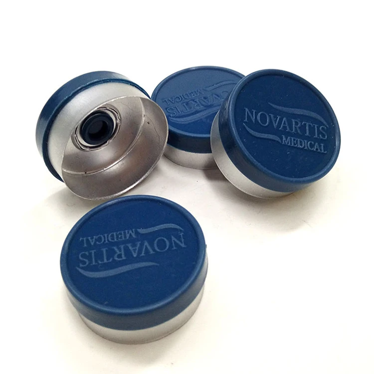 
transparent vial aluminum steroids flip cover plastic flip top cover 