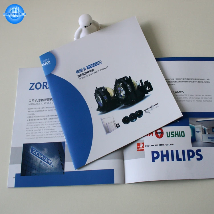 Cheap Custom Full Coloring Booklet Offset Printing Film Lamination Chart Paper CN;GUA Service Catalog Brochure Printing Hs-35