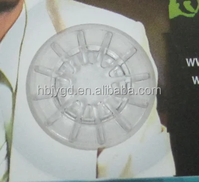 clear adhesive backed cd button hub(PS Material)