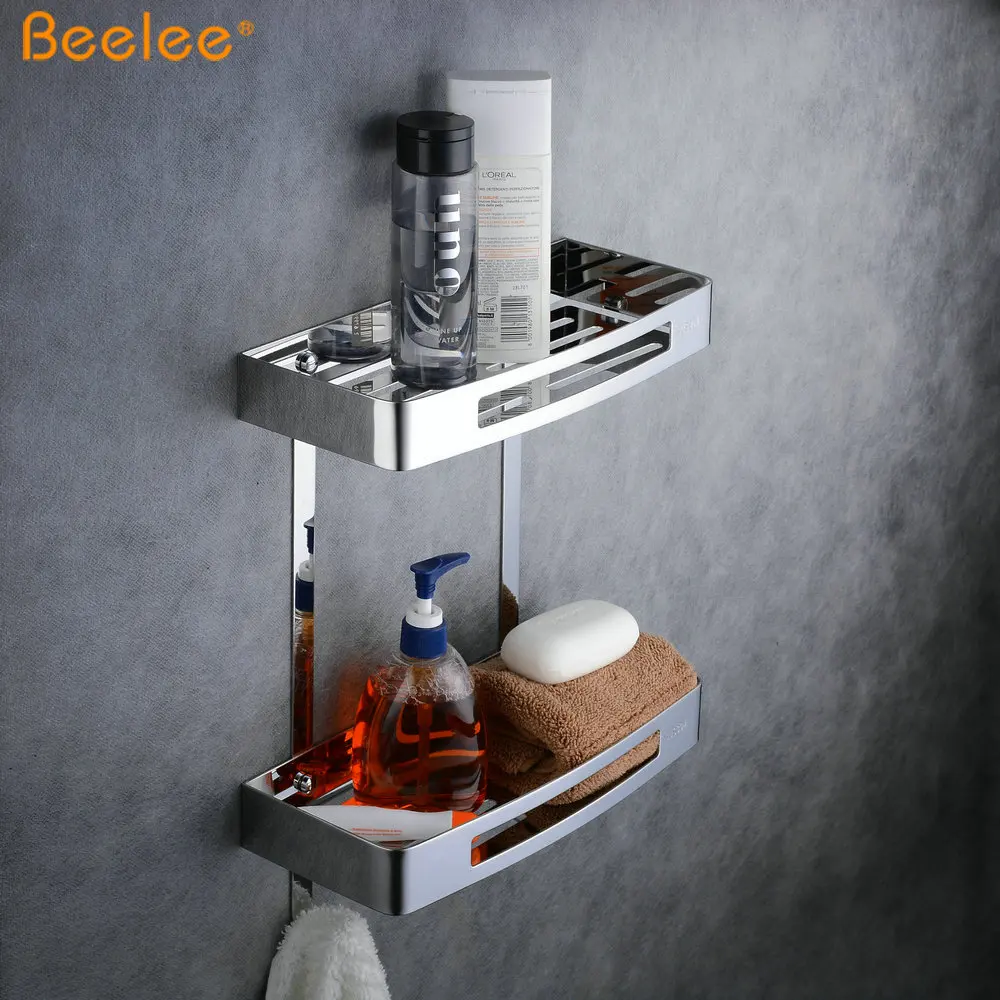  Beelee BA9287C2 заводская цена угловая полка для ванной комнаты дома и отеля