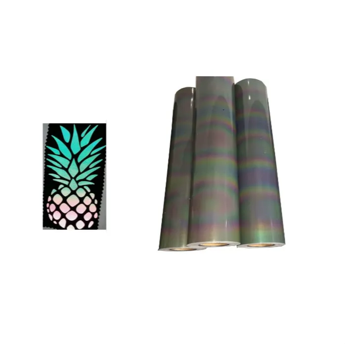 high elastic light reflective iron on vinyl plastic sheet heat transfer TPU films mylar reflector for clothes hat fashion logo