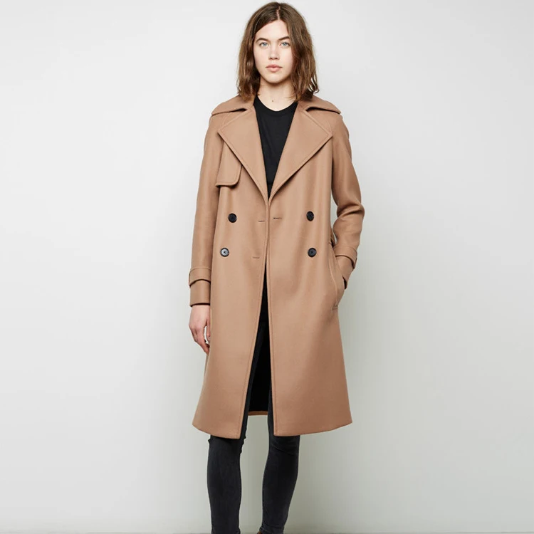 Top Quality 100% Cashmere Ladies Long Coats Winter Cashmere Coat