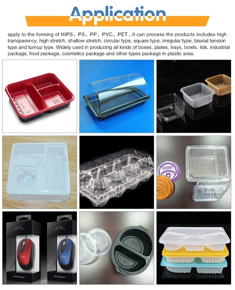 
High speed semi-automatic plastic thermoforming vacuum machine 