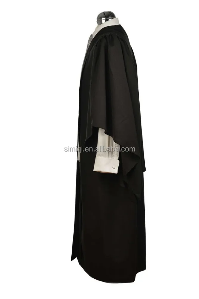 UK customized latest design Cambridge Oxford College high school black Bachelors hood cap graduation gown