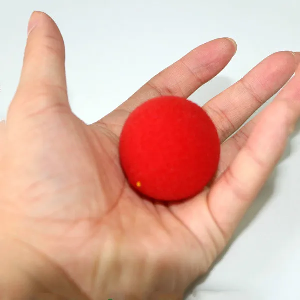 Red color low density sponge foam magic ball