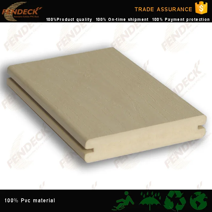 100% Pvc Water Proof Outdoor Plastic Decking Board