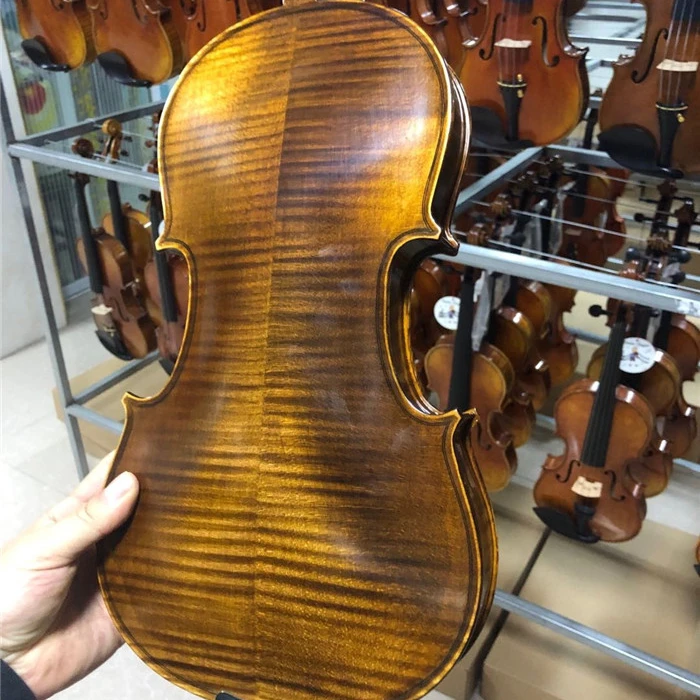 Wholesale high quality 4/4 handmade old  violin in china