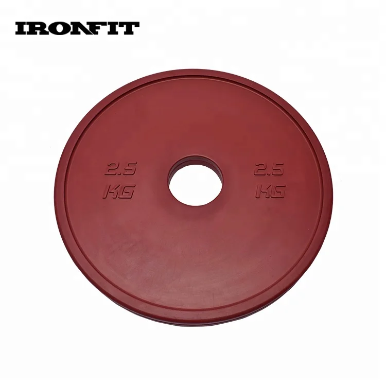 0.125 To 2.5 KG Weight Lifting Change Plates Coloured Rubber Fractional Plate