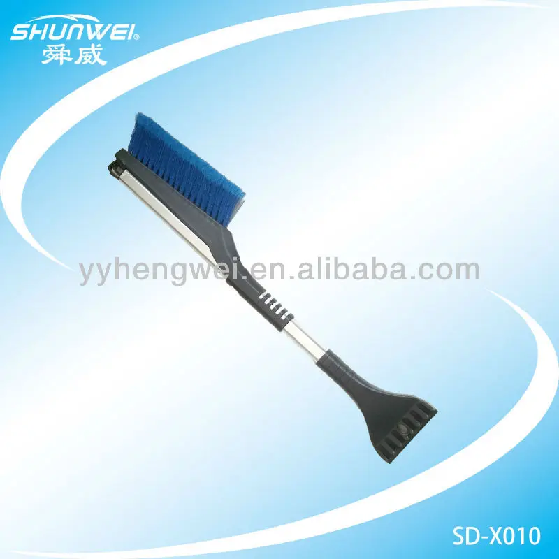 Sd-x010 hengwei brand plastic ice scraper 2in1 extended snow brush