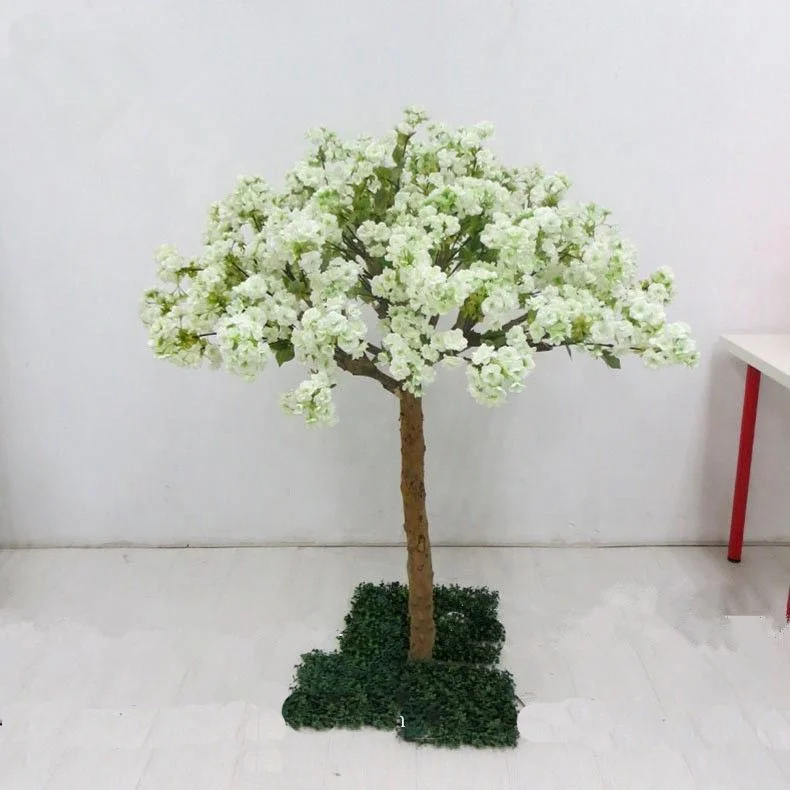 Artificial silk cherry blossom table tree flowers wedding centerpiece trees for sell decoration wholesale