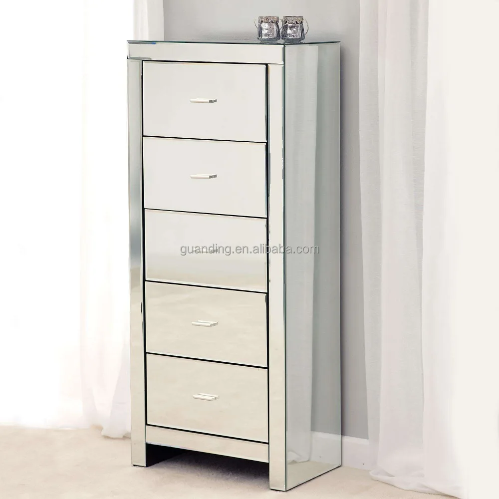 Davenport, зеркальный, с 6 выдвижными ящиками