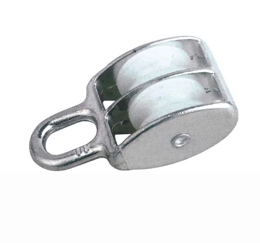 zinc alloy Diecasting style Fixed type double wheel pulleys