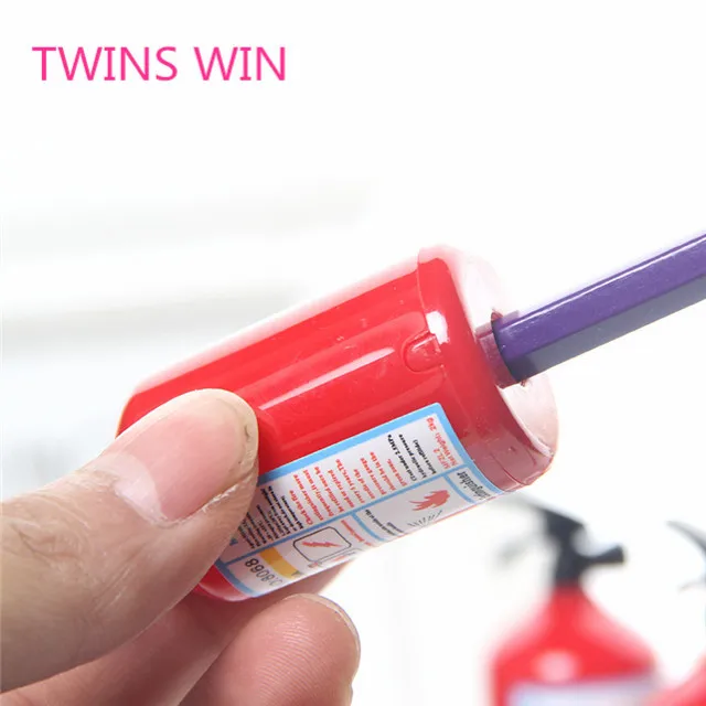 Germany hot office stationery item list Wholesale factory supply standard plastic Fire extinguisher pencil and sharpener 284