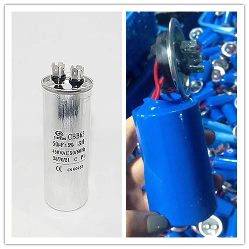 переменного тока двойной конденсатор CBB65 30uf 300V конденсатор используется сплит кондиционер