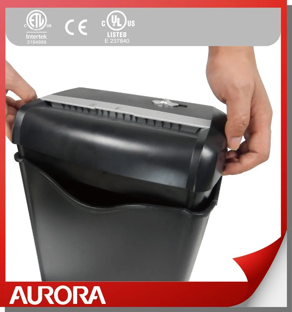 Машина для измельчения пластиковой бумаги Aurora AS662C, 6 листов (A4) поперечной резки 5x47 мм, легкая машина для измельчения для дома и офиса