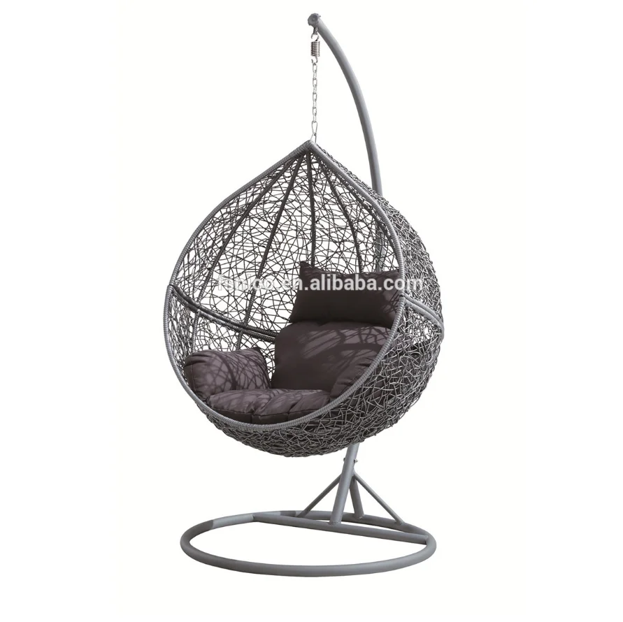 Pod chair swing patio swing wicker hanging chair