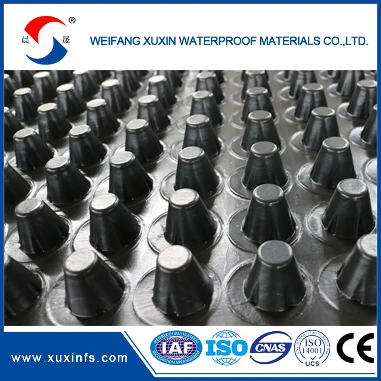 Plastic Waterproof Material Green Roof Drainage Board