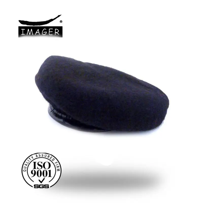 
High Quality Cheap MILITARY PURE WOOL BERET leather trim hat Royal Navy army cap Blue Mens 