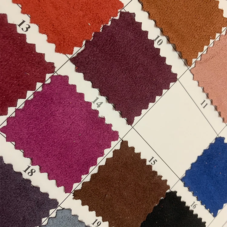 New direct sales Korean fiber velvet suede fabric for shoe upper sofa trousers dress