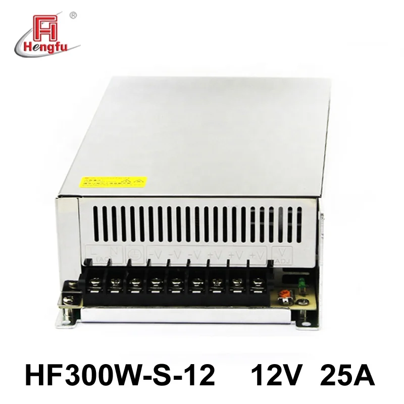 12V 25A Hengfu HF300W-S-12 SMPS single output AC DC switching power supply
