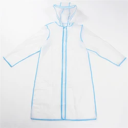 Eco friendly lightweight eva long purple raincoat