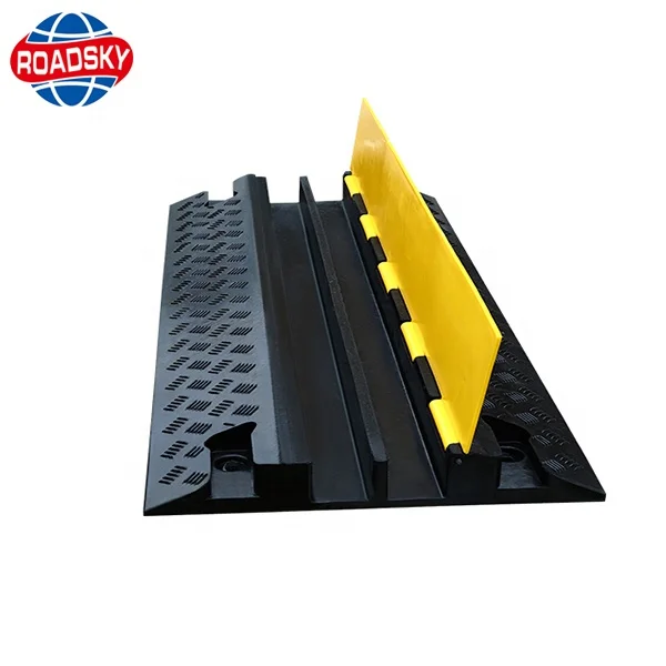 PVC Rubber Mat Wire Cord Ramp Cable Covers Hump