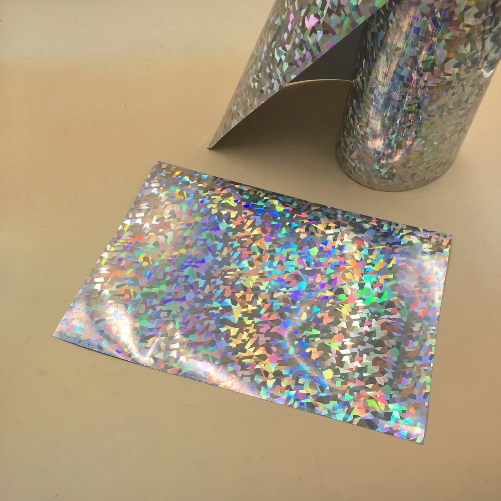 PET/PVC printable labels holographic paper