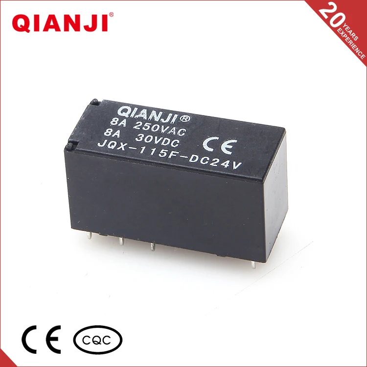 QIANJI Китай Низкой Цене Мини-Монтаж Миниатюрный JQX-115F 8A 10A 2Z Реле PCB