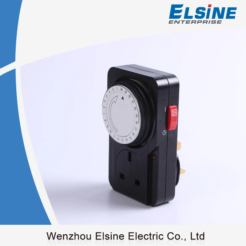 13A UK type 24hours Mechanical plug Timer socket