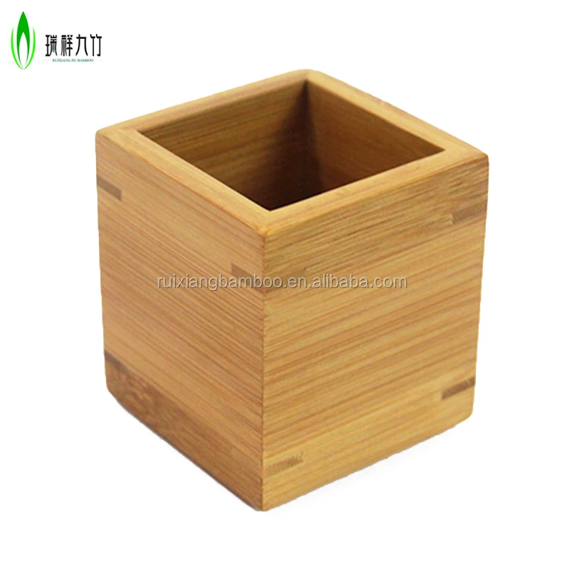 
Customized Bamboo wooden pen pencil holder for car 