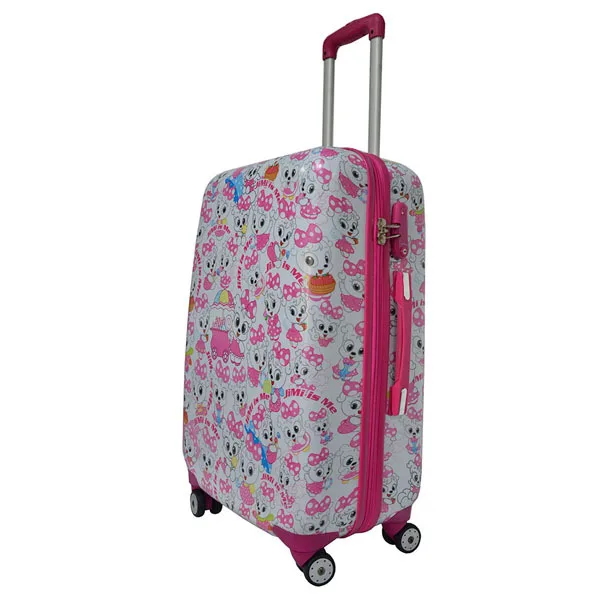 ABS Light Weight 3 Pics Girls Luggage Sets for Travel with a Handbag
