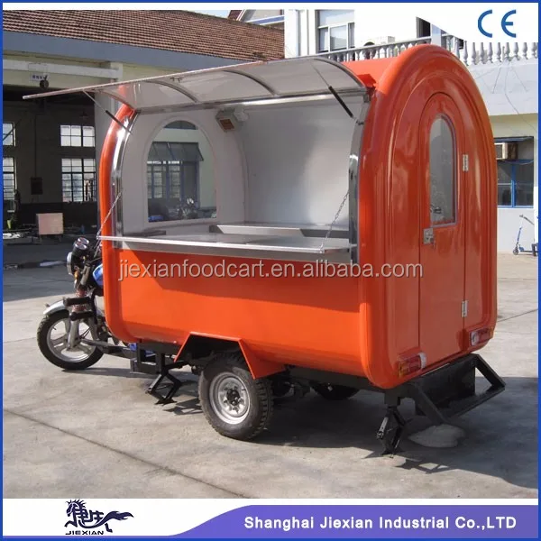 JX-FR220I Jiexian motorized food cart moto food truck motorcycle camper trailer