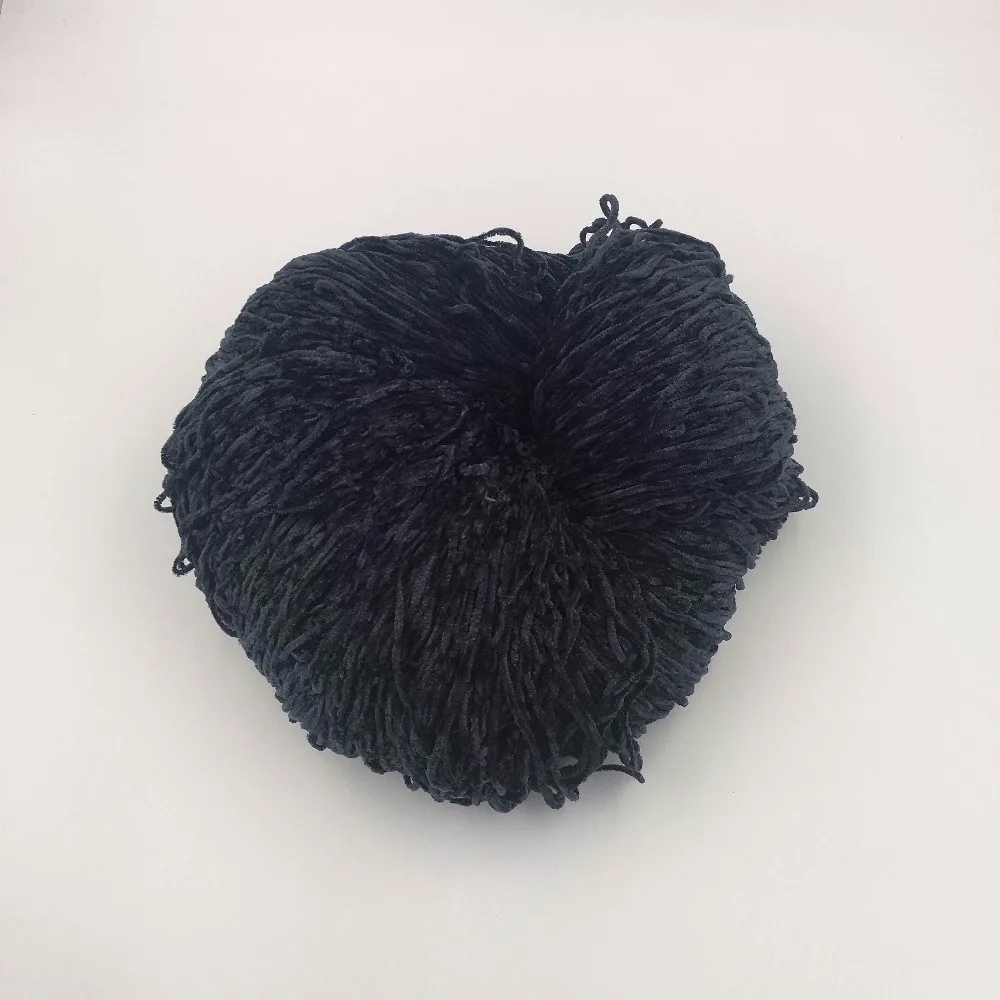 
Factory 1/1.85nm polyester chenille dyed yarn for knitting 