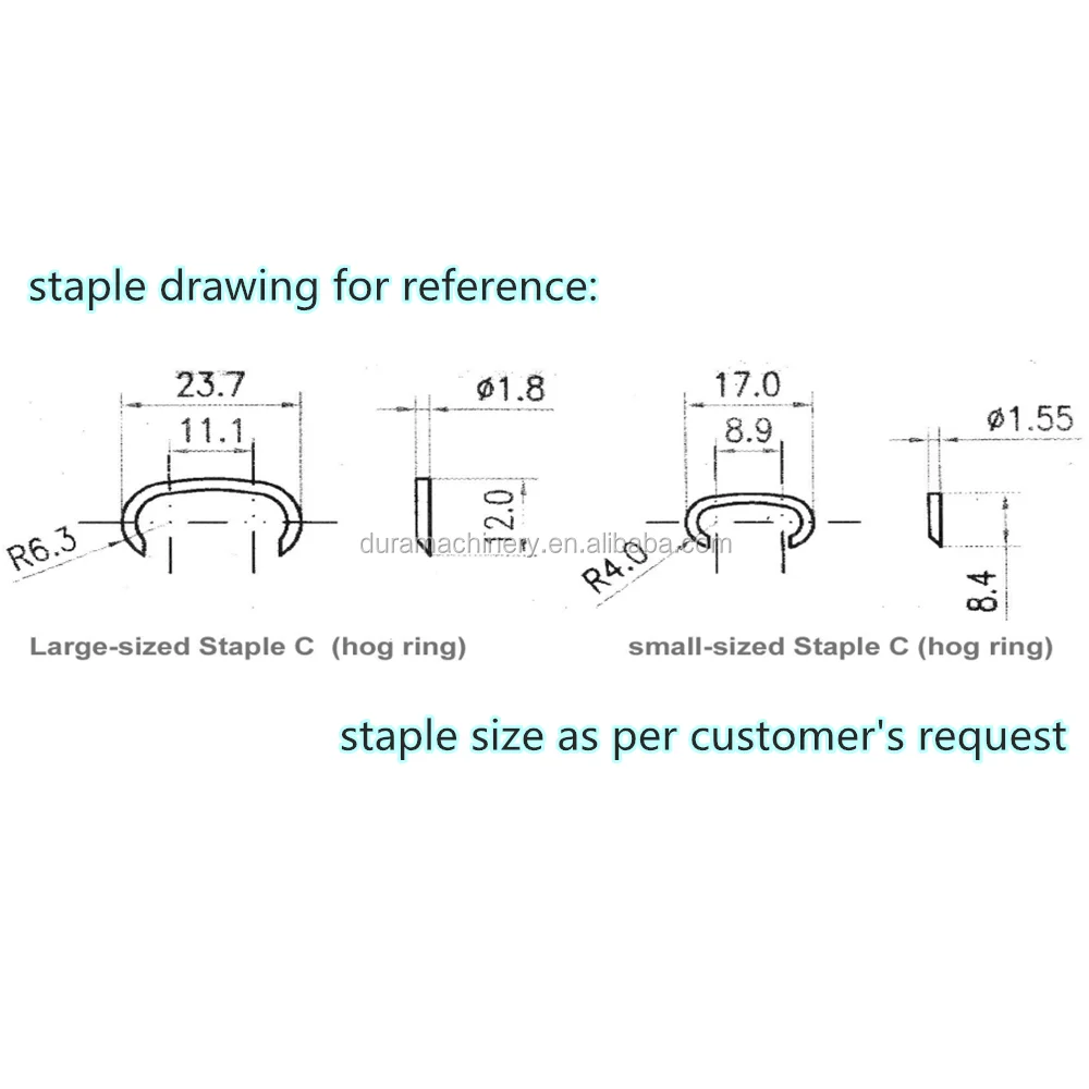 
Hog Ring/Staple C/C-Shaped Staple Making Machine 